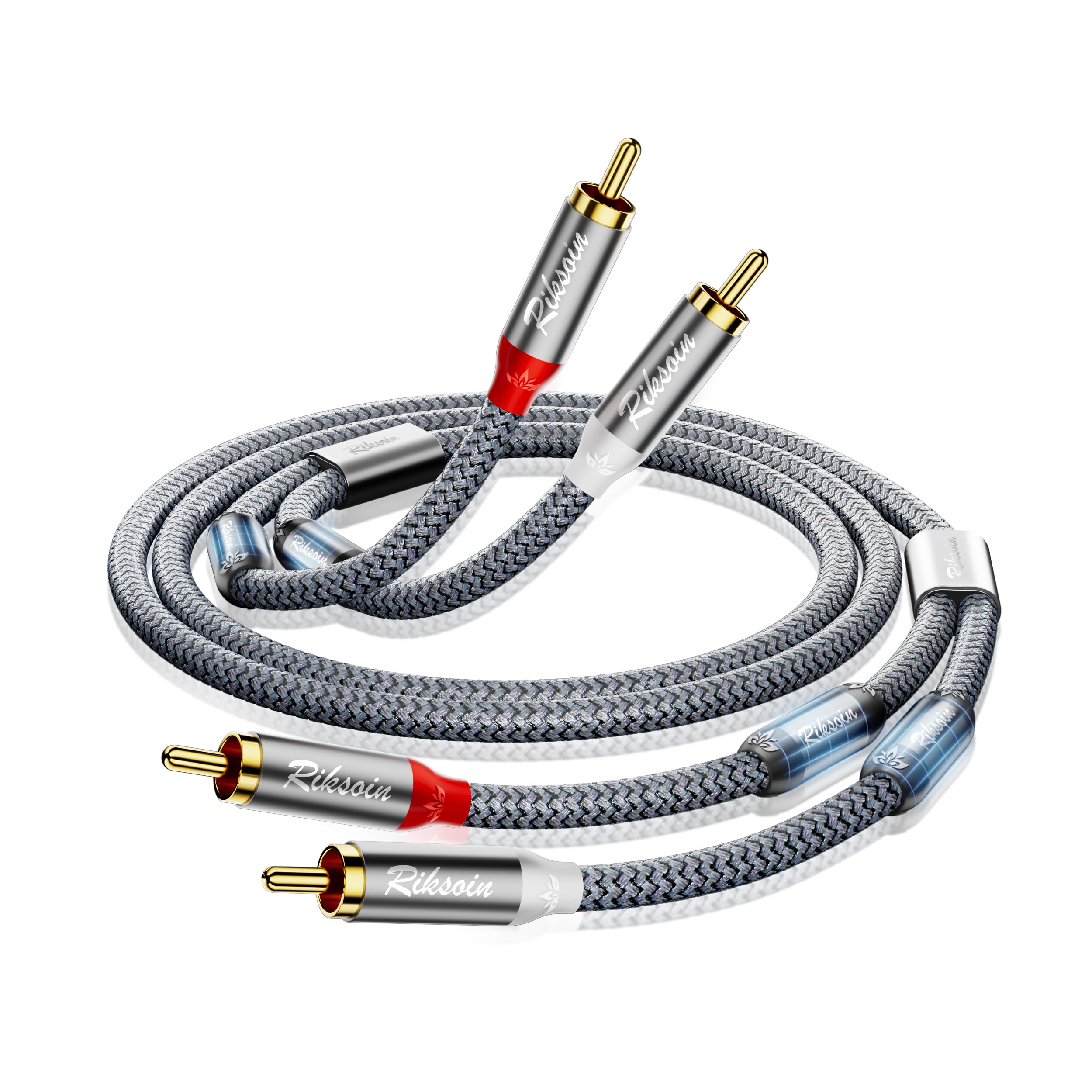 Amazon.com: RIKSOIN RCA Cable-1.6FT/0.5M 2RCA Male to 2RCA Male